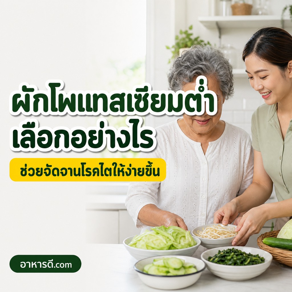 ผักโพแทสเซียมต่ำสำหรับผู้ป่วยโรคไต เลือกกินอย่างไรดี