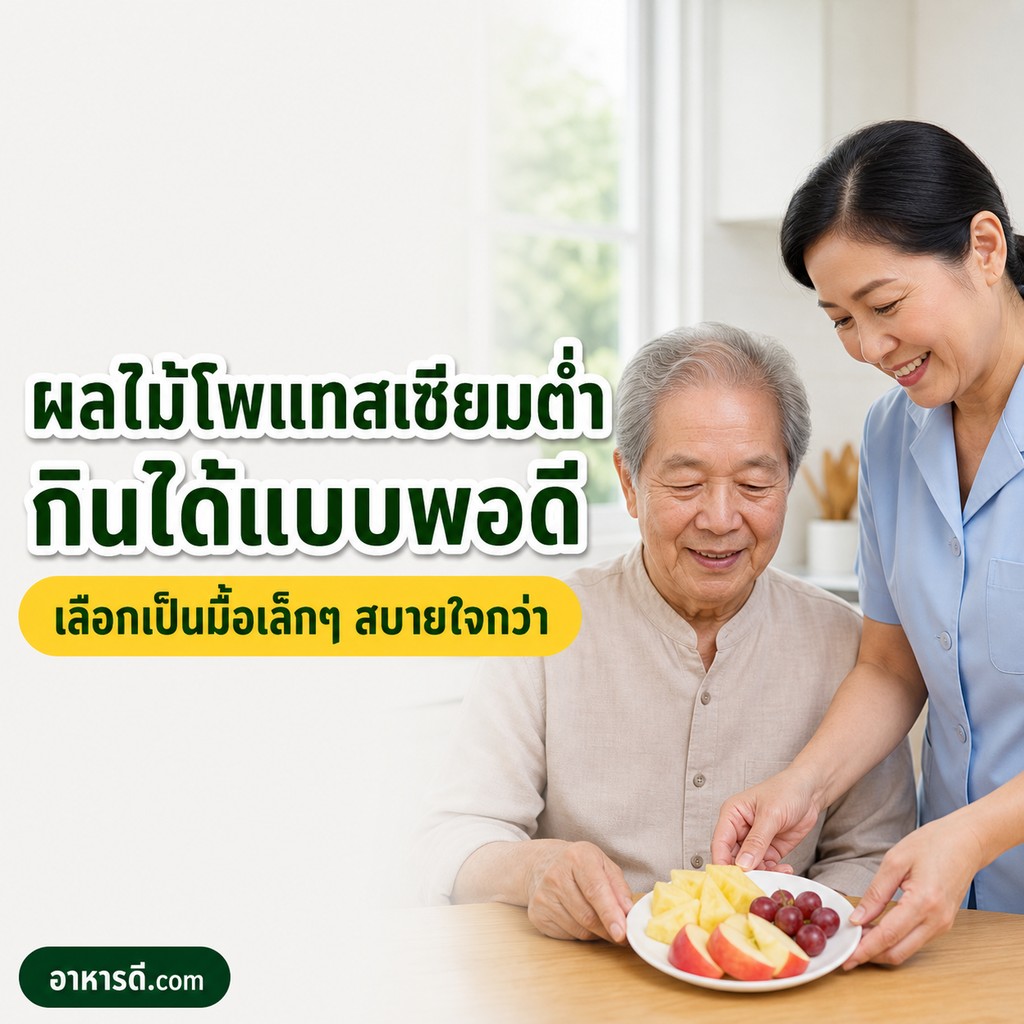ผลไม้โพแทสเซียมต่ำ คนโรคไตกินได้แบบพอดี