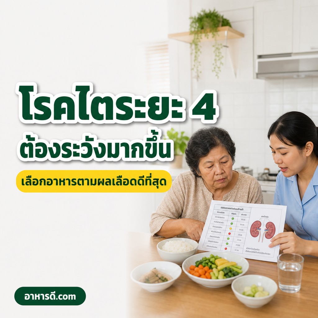 โรคไตระยะ 4 กินอย่างไร ต้องระวังอะไรเป็นพิเศษ
