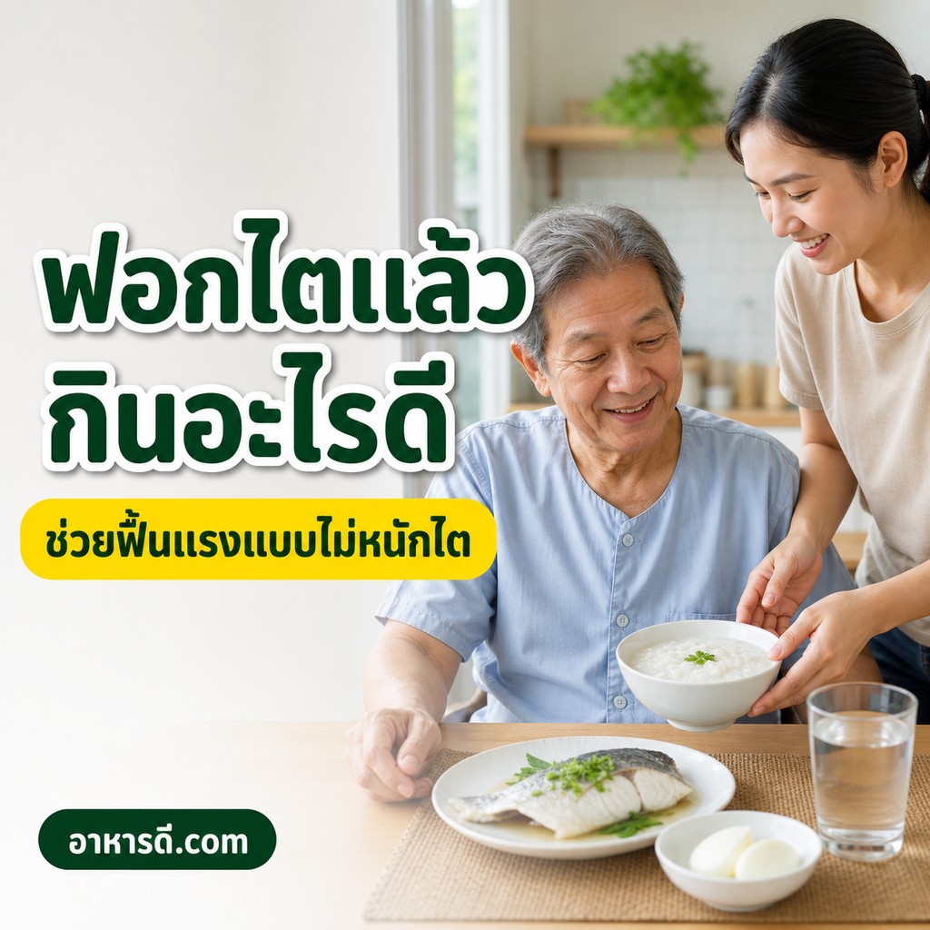 หลังฟอกไตควรกินอะไร ฟื้นแรง ลดอ่อนเพลีย