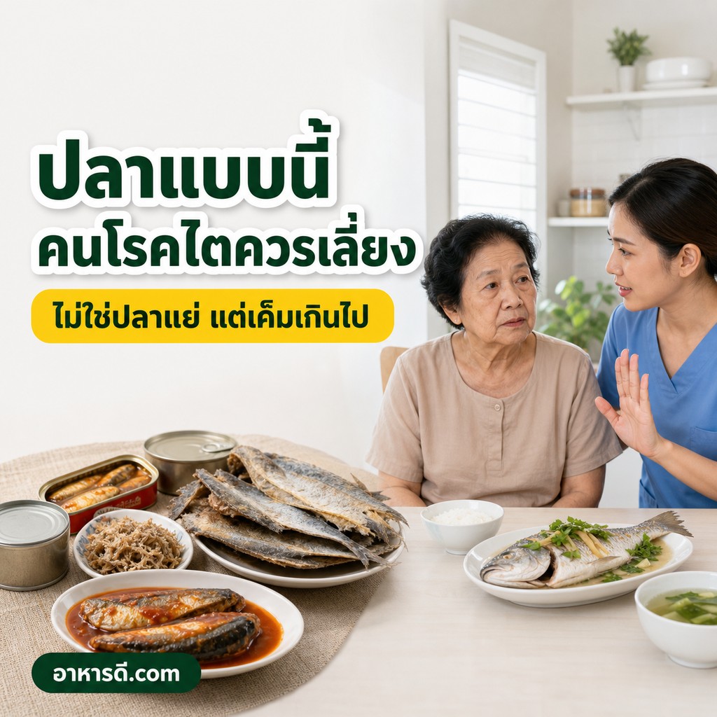 ผู้ป่วยโรคไตควรเลี่ยงปลาแบบไหน ปลาเค็ม ปลาสลิด ปลากระป๋อง