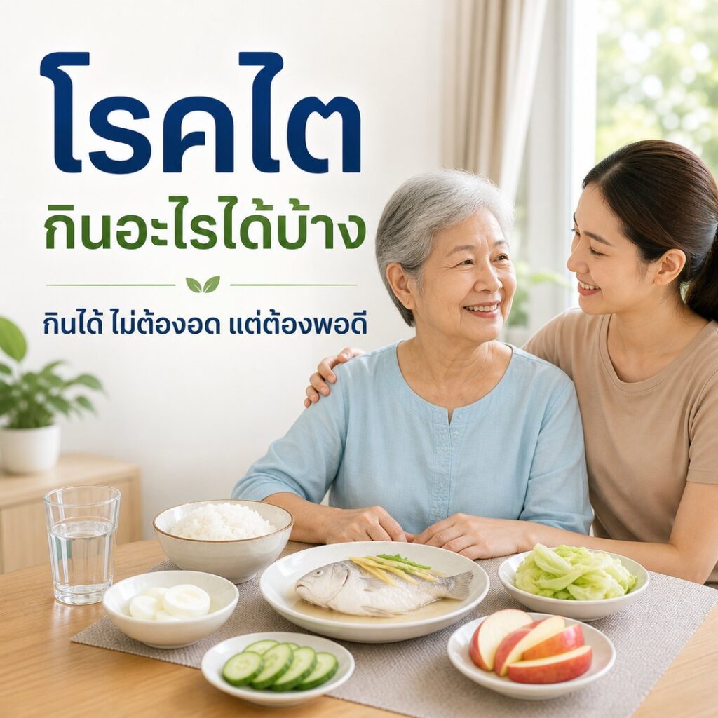 โรคไตกินอะไรได้บ้าง กินได้ไม่ต้องอดแต่ต้องพอดี